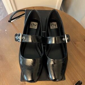 Dolce Vita Glossy Black Mary Jane Shoes